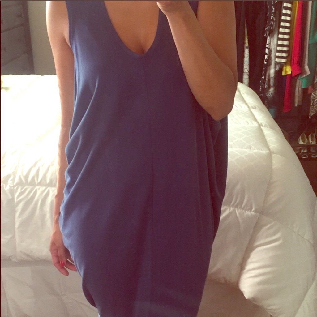 Re-Posh Blue Xxs Slinky Dress Bcbgmaxazria